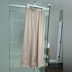 Free people high slit satin pull on pants